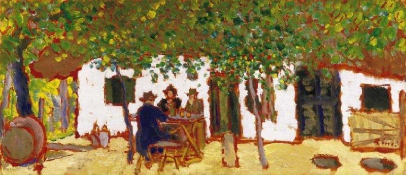 Jozsef Rippl-Ronai In the Vineyard oil painting picture
